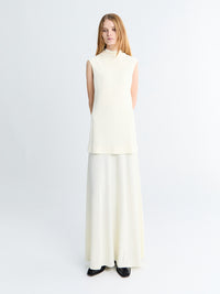 Jil Sander - Sleeveless High-Neck Dress in Chalk