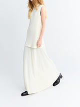 Jil Sander - Sleeveless High-Neck Dress in Chalk