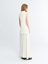 Jil Sander - Sleeveless High-Neck Dress in Chalk