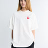 Jil Sander - Crewneck Shortsleeved Embroidered T-shirt in Porcelain