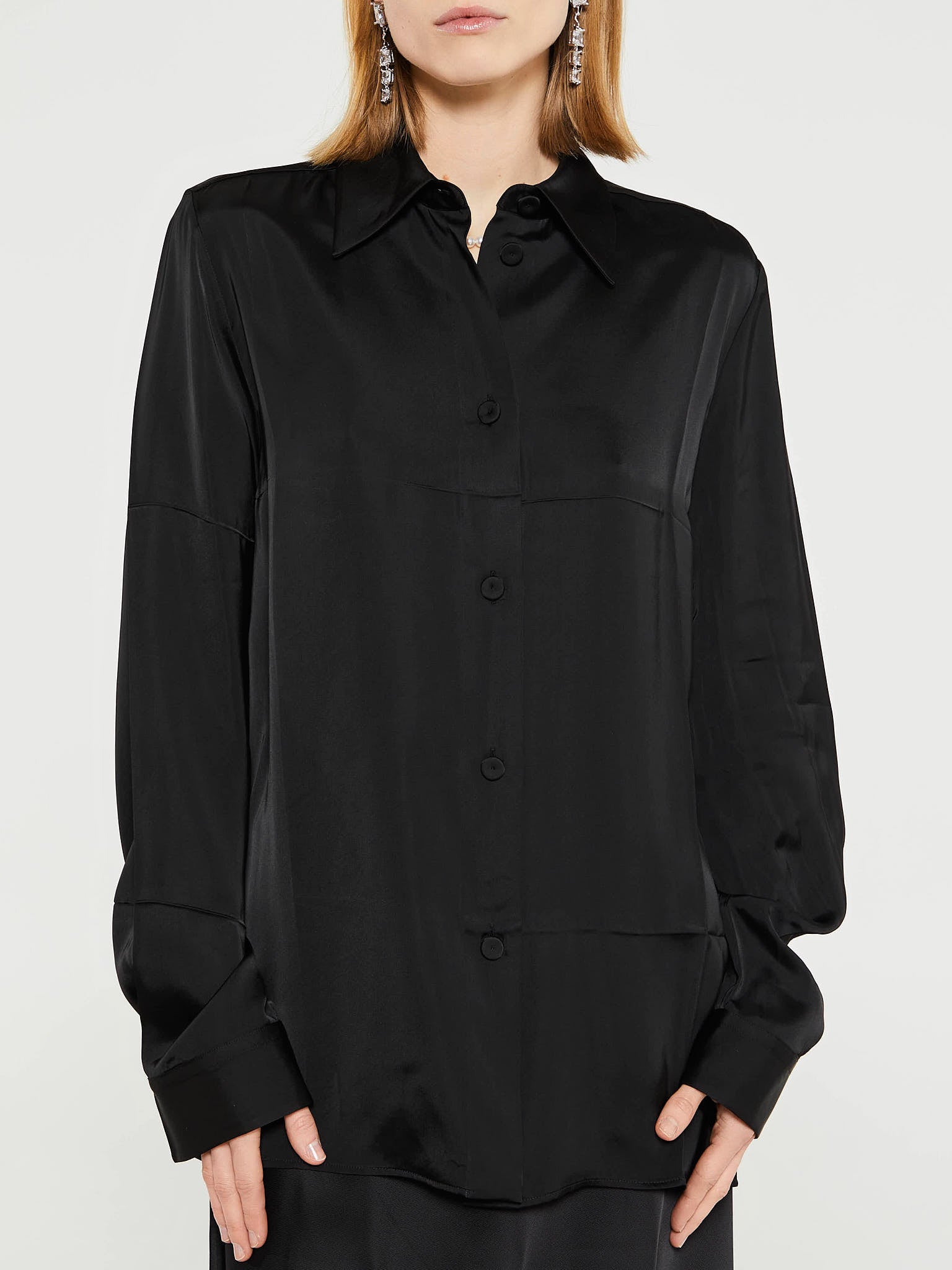 Jil Sander - Fluid Viscose Shirt in Black