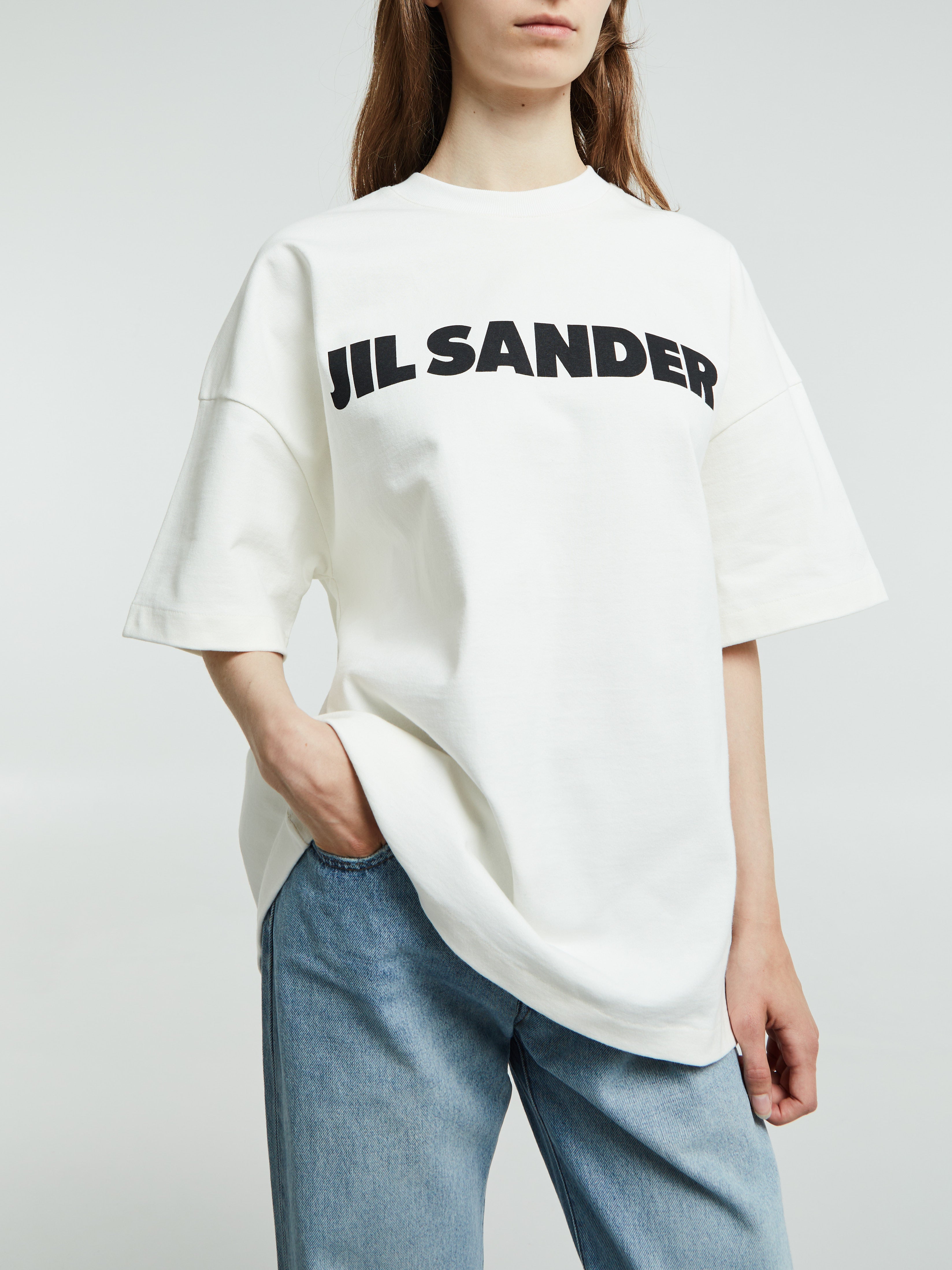 Jil Sander - Logo T-shirt in Natural