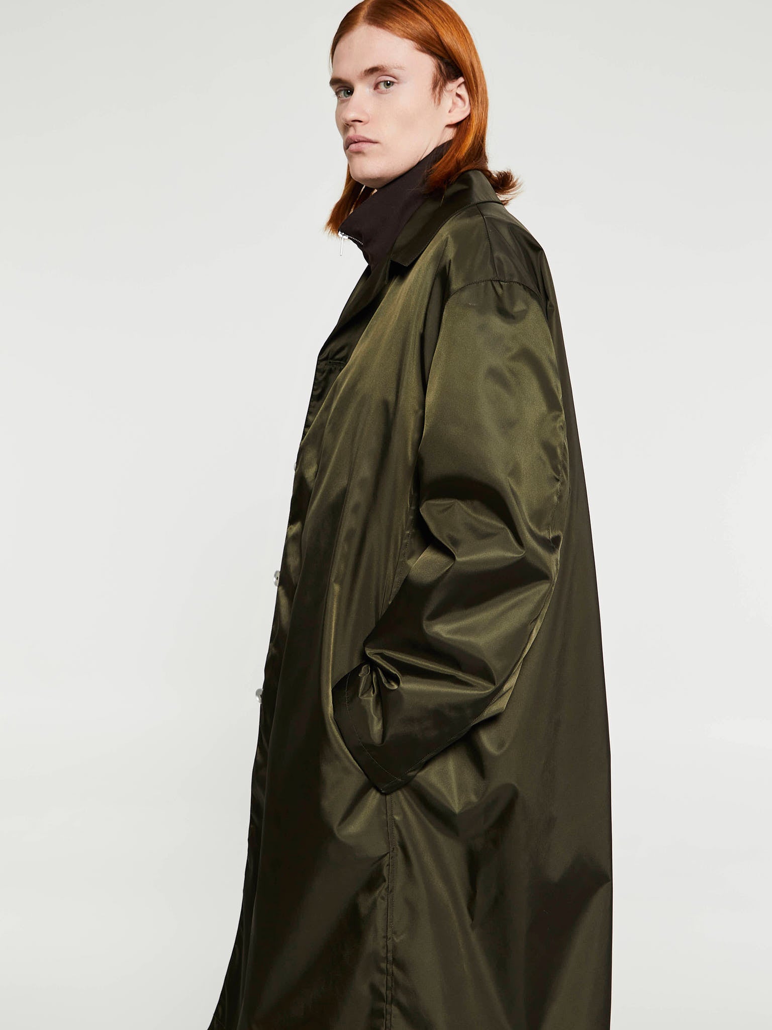 Jil Sander - Coat in Dark Green