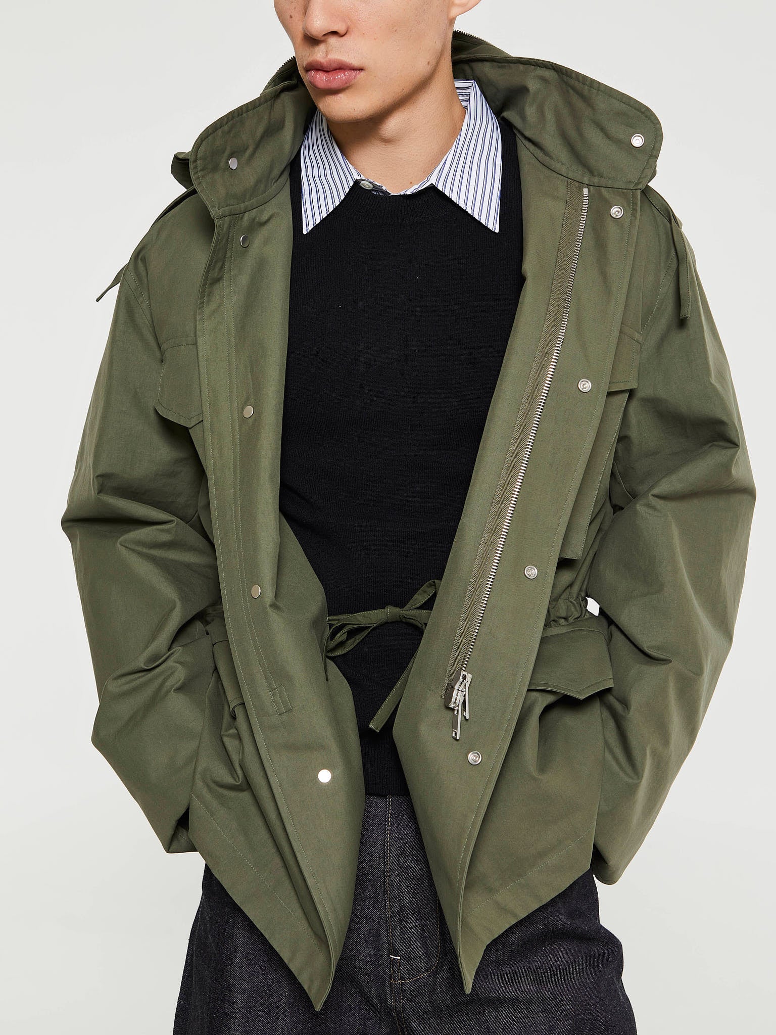 Jil Sander - Lightweight Cotton Jacket in Thyme Green