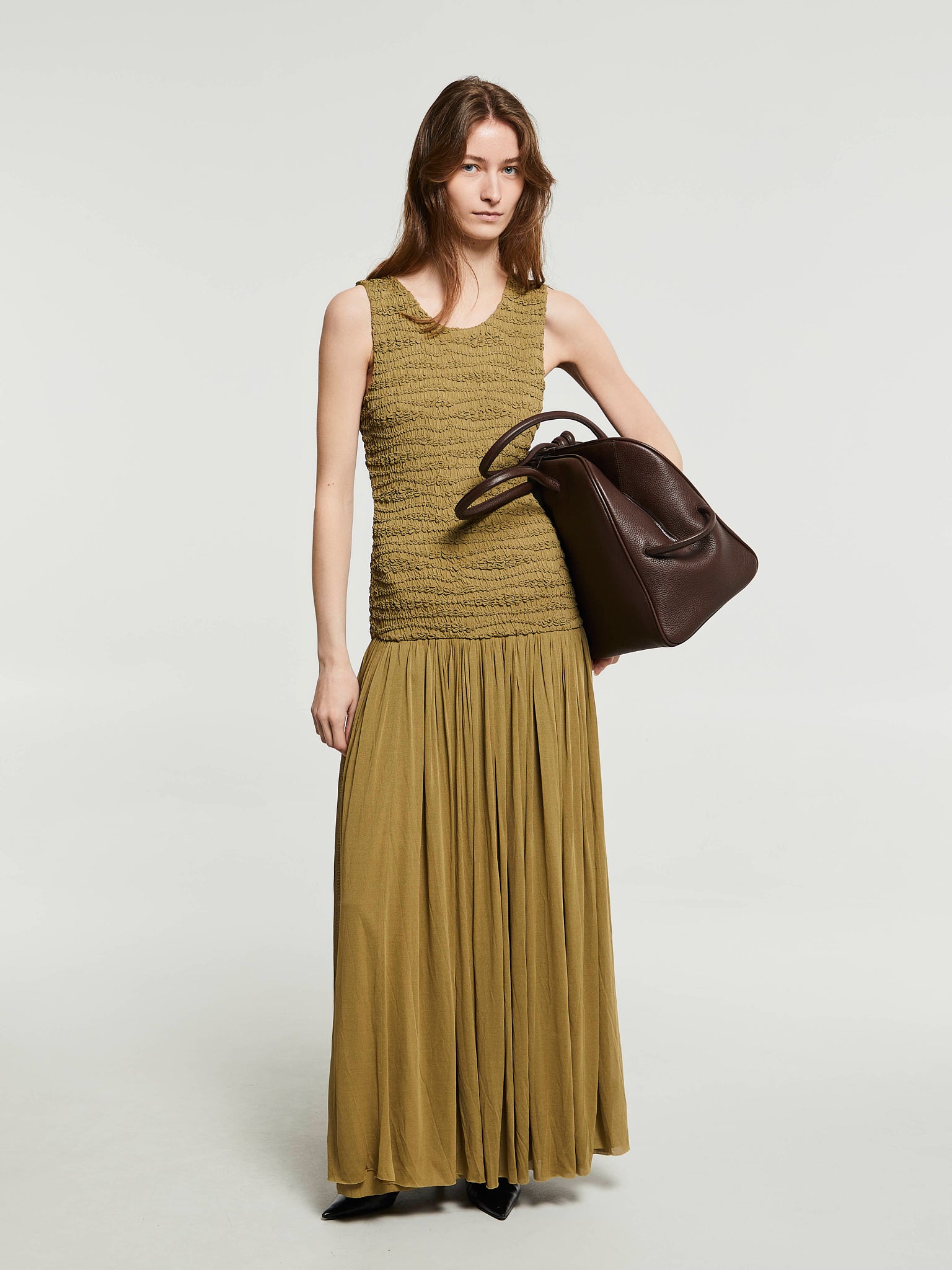 Jil Sander - Sleeveless Dress in Honey Blonde