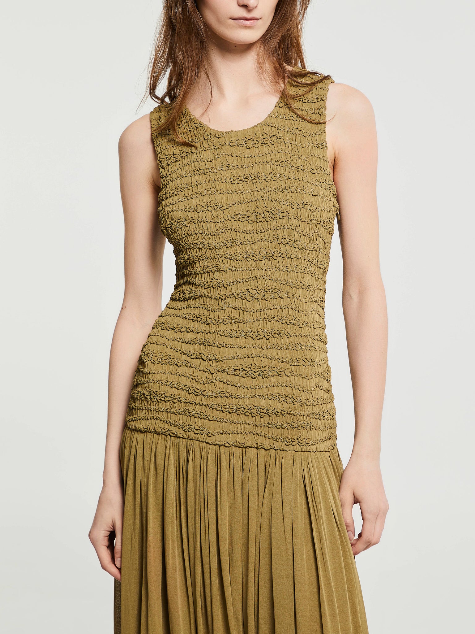 Jil Sander - Sleeveless Dress in Honey Blonde