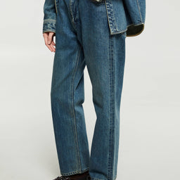 Jil Sander - Denim Trousers Slim Twist in Blue