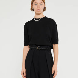 Jil Sander - Knit T-Shirt in Black