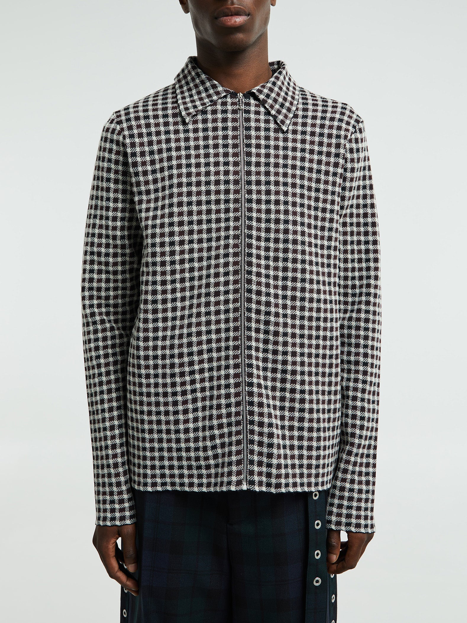 Jil Sander - Checked Shirt in Dark Grey