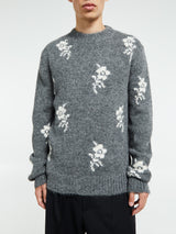 Jil Sander - Wool Blend Crew-Neck Sweater in Grey