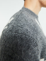 Jil Sander - Wool Blend Crew-Neck Sweater in Grey