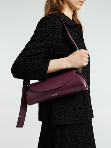 Jil Sander - Cannolo Small Bag in Burgundy