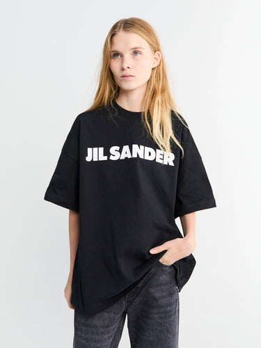 Jil Sander - Logo T-shirt CN SS in Black