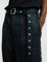 Jil Sander - Checked Trousers in Blue