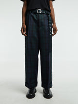 Jil Sander - Checked Trousers in Blue