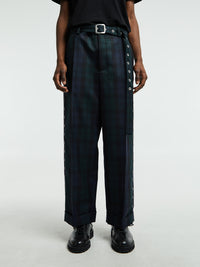 Jil Sander - Checked Trousers in Blue