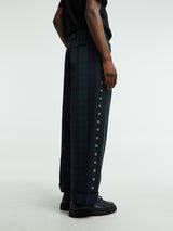 Jil Sander - Checked Trousers in Blue