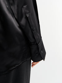 Jil Sander - Fluid Satin Shirt in Black