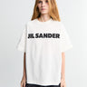 Jil Sander - Logo T-shirt CN SS in Porcelain