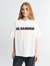 Jil Sander - Logo T-shirt CN SS in Porcelain