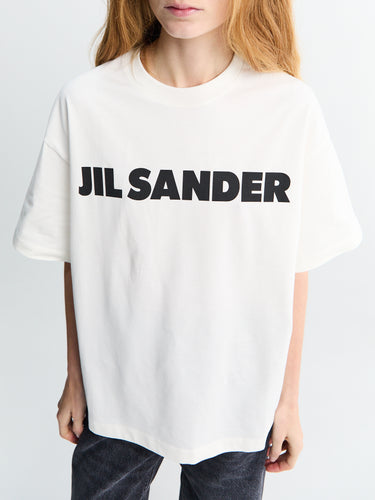 Jil Sander - Logo T-shirt CN SS in Porcelain