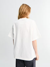 Jil Sander - Logo T-shirt CN SS in Porcelain