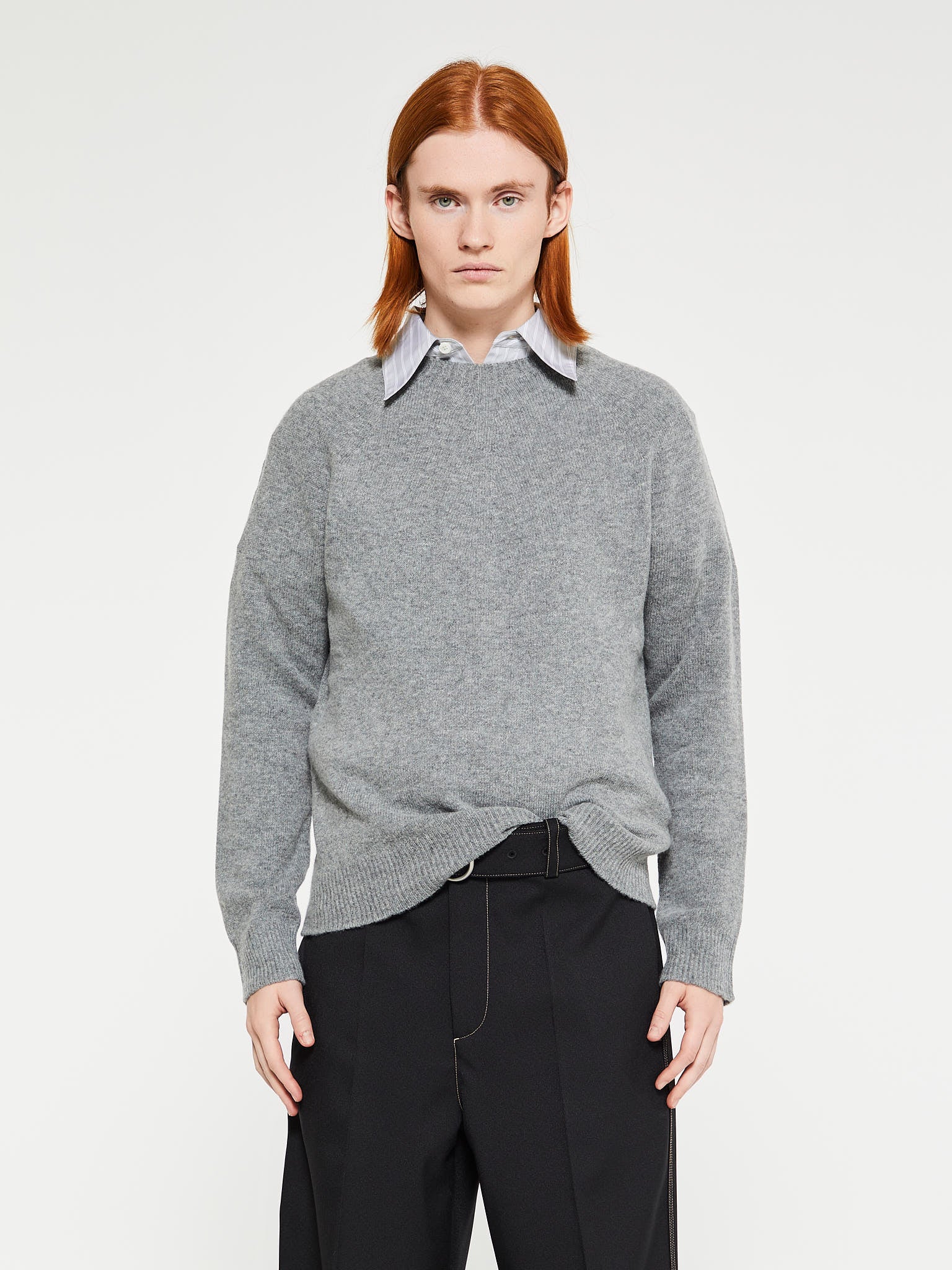 Jil Sander - Seamless Cotton Longsleeved Jumper in Grey