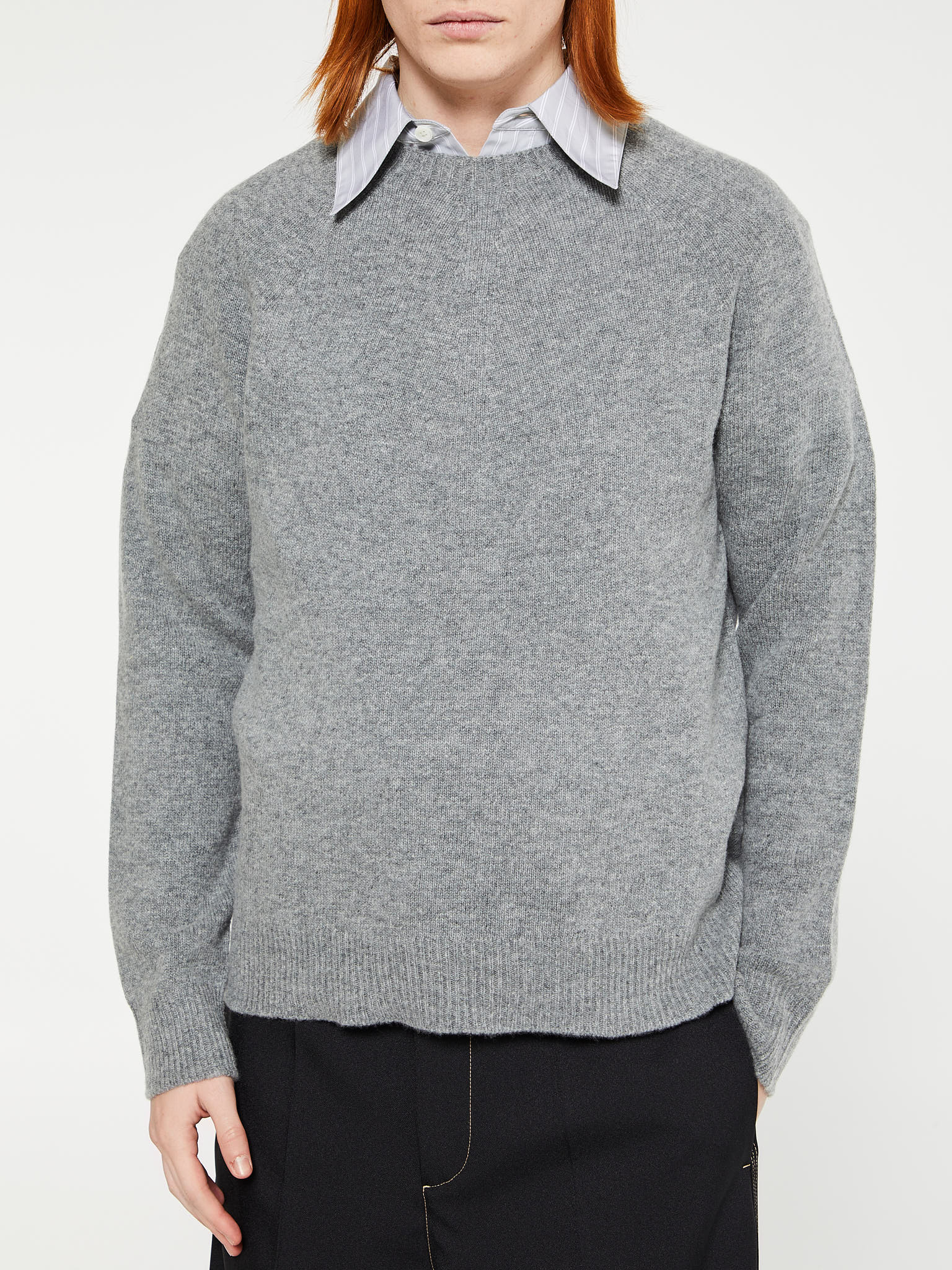 Jil Sander - Seamless Cotton Longsleeved Jumper in Grey