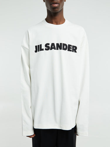 Jil Sander - Long-sleeved T-Shirt in Porcelain