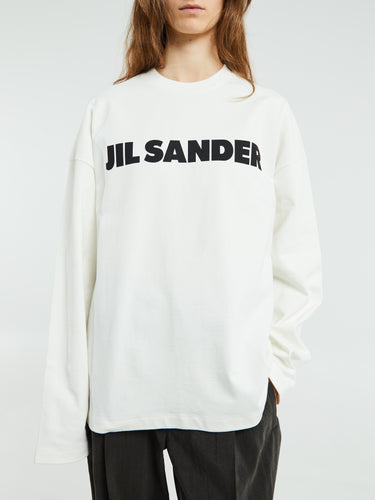 Jil Sander - Long-sleeved T-Shirt in Porcelain