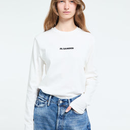 Jil Sander - Logo T-Shirt in Porcelain