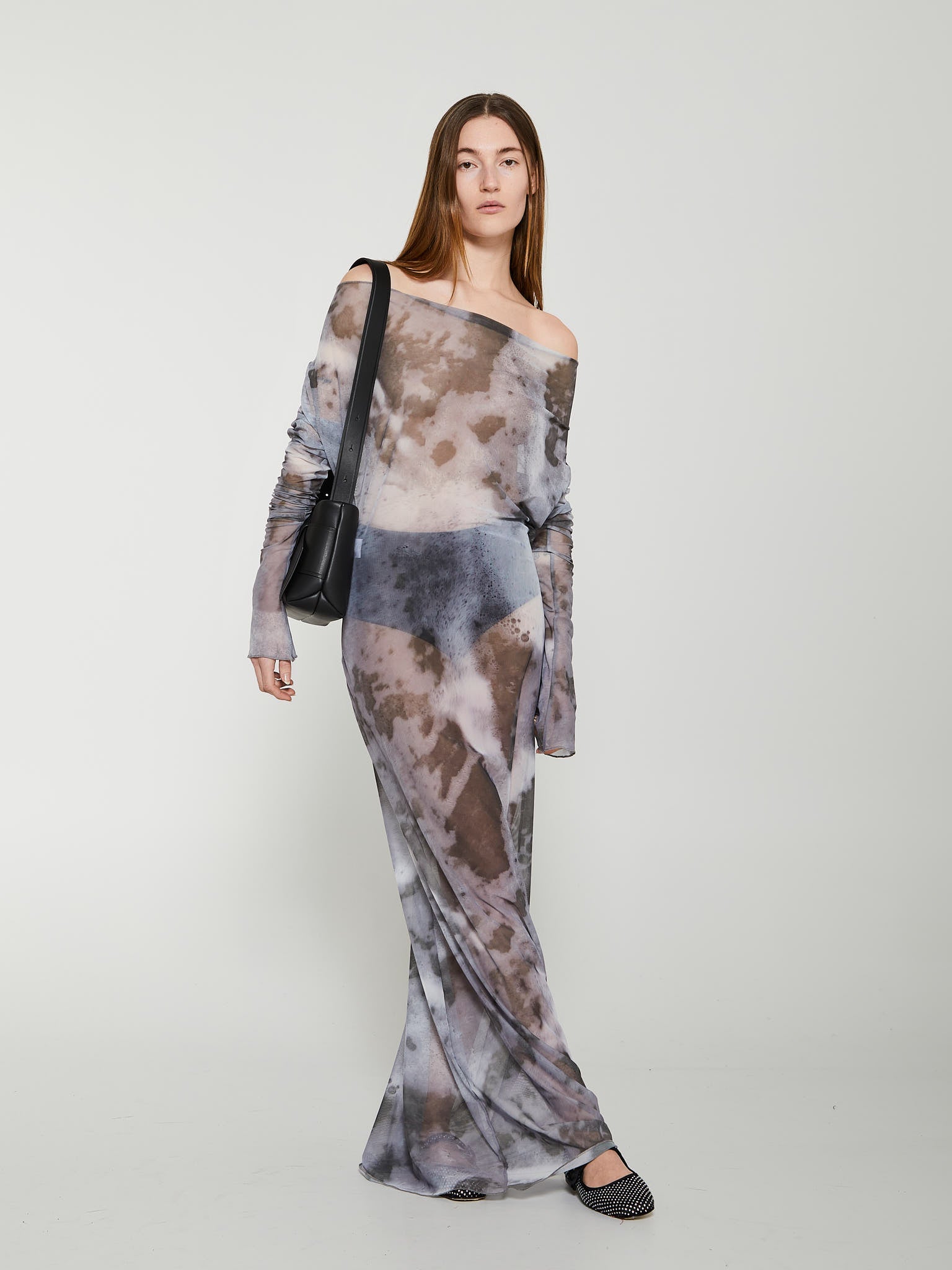 Foamy Dress in Sea Print