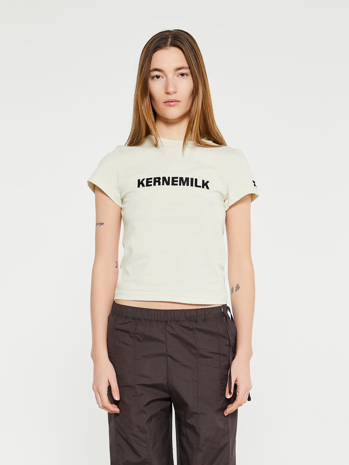Kernemilk - Logo T-Shirt in Cream