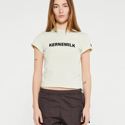 Kernemilk - Logo T-Shirt in Cream