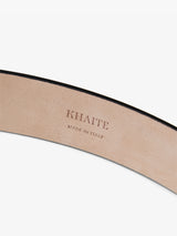 Khaite - Gold Dome Belt in Black