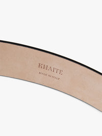 Khaite - Gold Dome Belt in Black