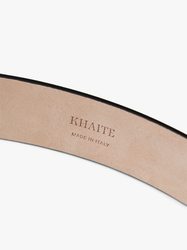 Khaite - Gold Dome Belt in Black