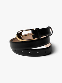 Khaite - Gold Dome Belt in Black