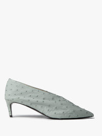 Khaite - Miriam Pump 50mm Heels in Frost Ostrich