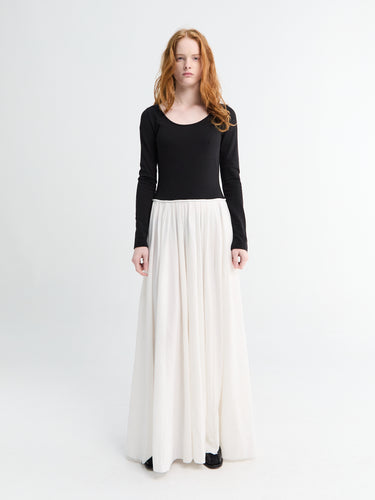 Carlotta Kjole i Sort/Hvid