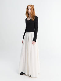 Khaite - Carlotta Dress in Black/White