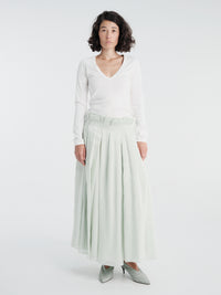 Khaite - Astrid Skirt in Ice Green