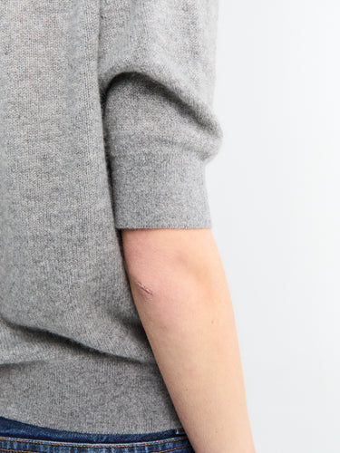 Khaite - Shrunken Jo Knit in Warm Grey