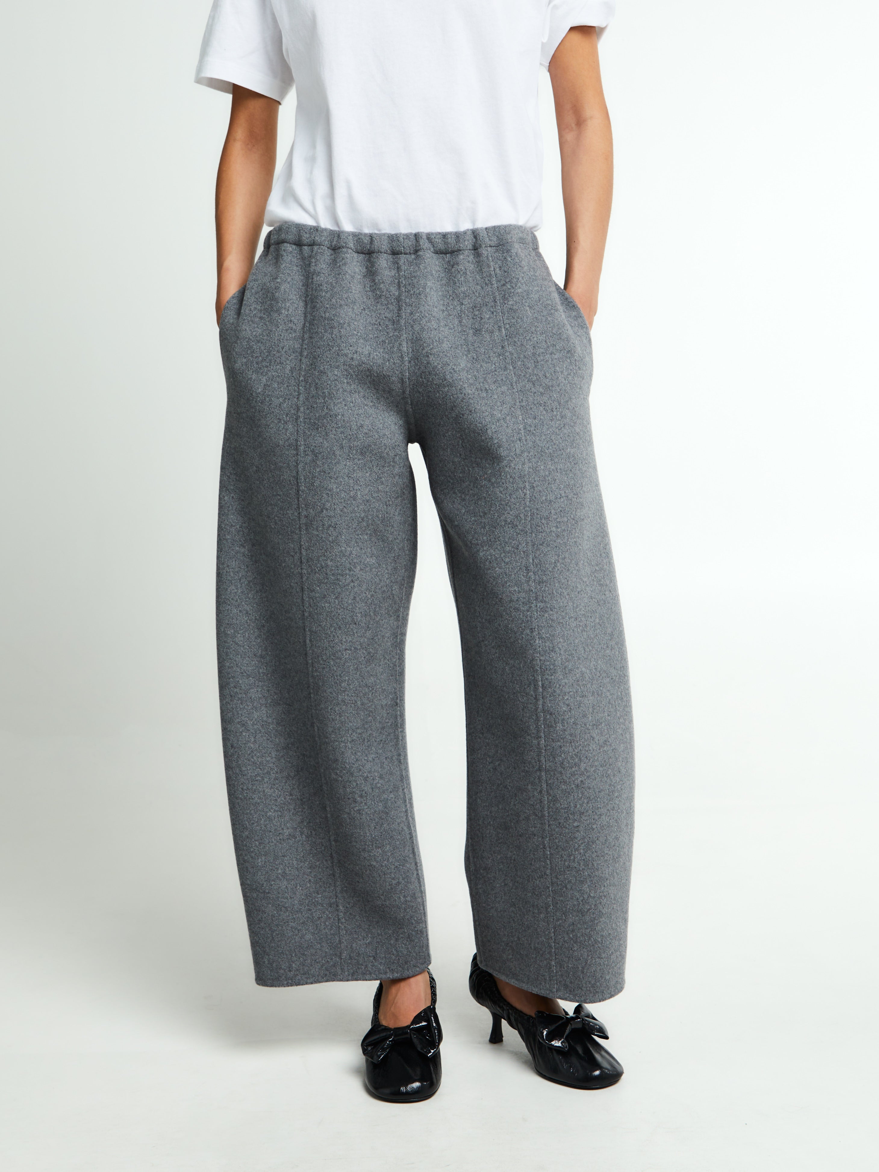 Khaite - Clover Pants in Grey Melange