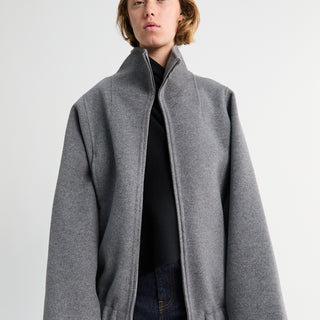 Khaite - Garret Jacket in Grey Melange
