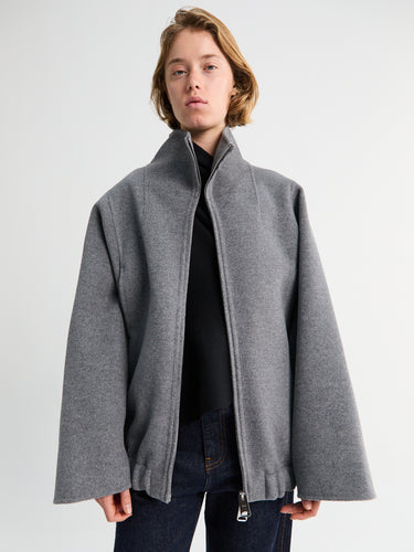 Khaite - Garret Jacket in Grey Melange