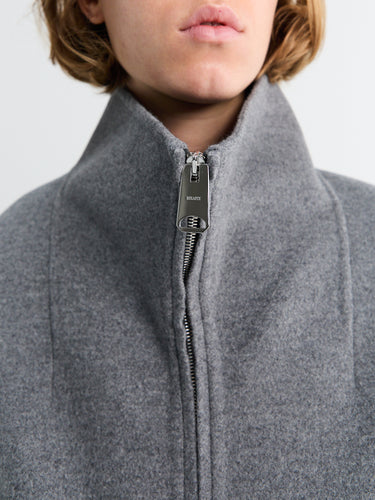 Khaite - Garret Jacket in Grey Melange