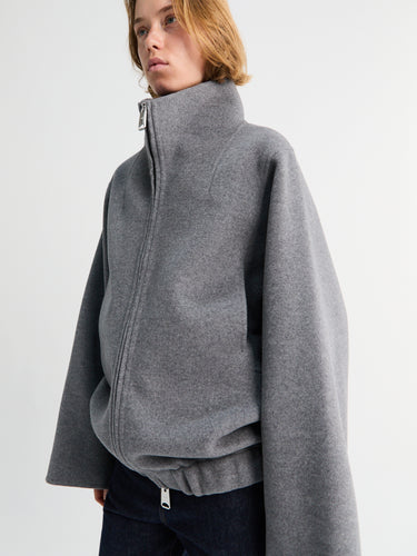 Khaite - Garret Jacket in Grey Melange