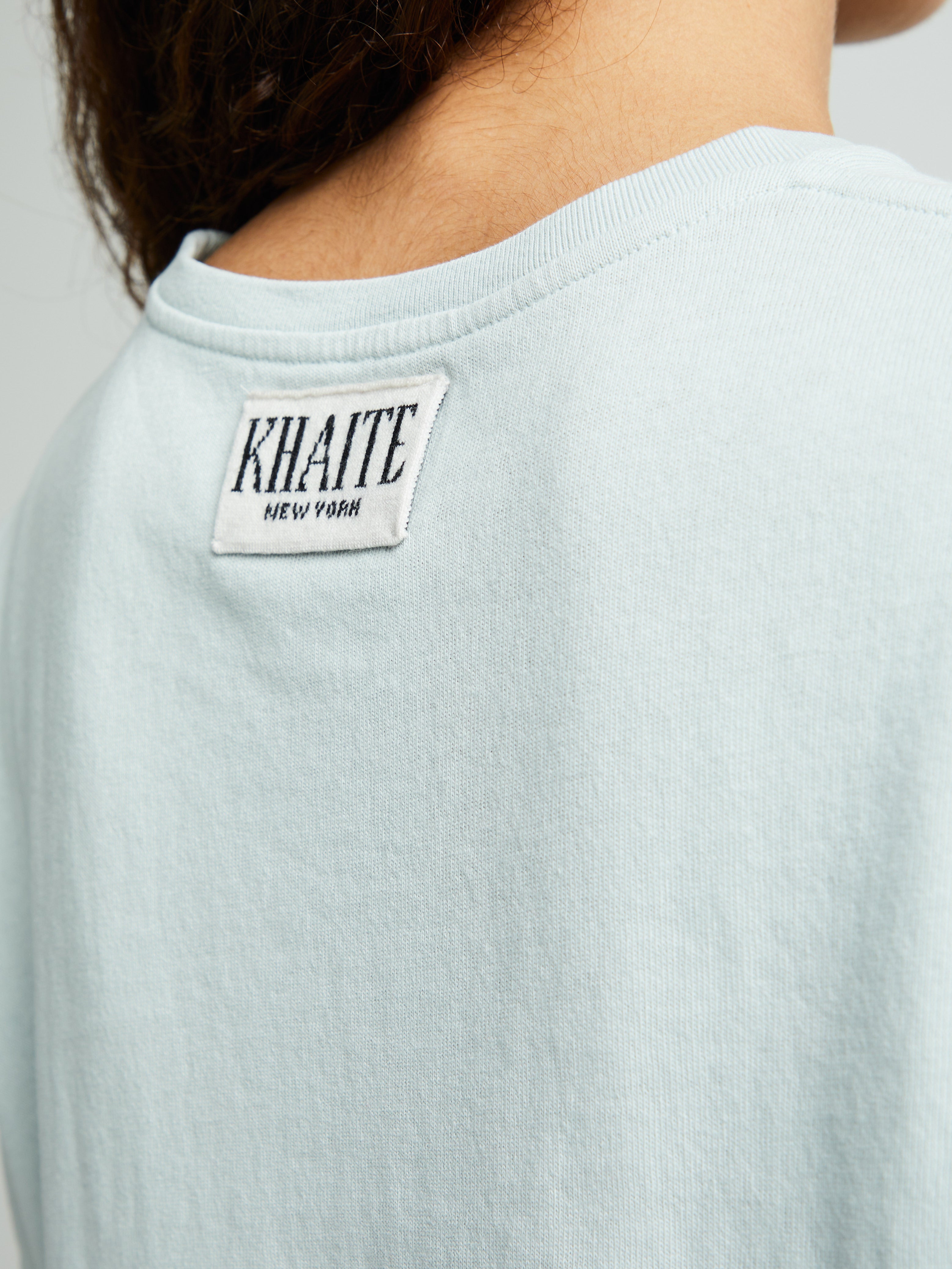 Khaite - Mae T-Shirt in Ice Blue