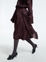 Khaite - Nina Skirt in Almandine